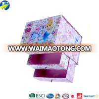 FJ brand customize china frozen cardboard put the 3 layer drawer flower dog jewelry gift boxes paper box