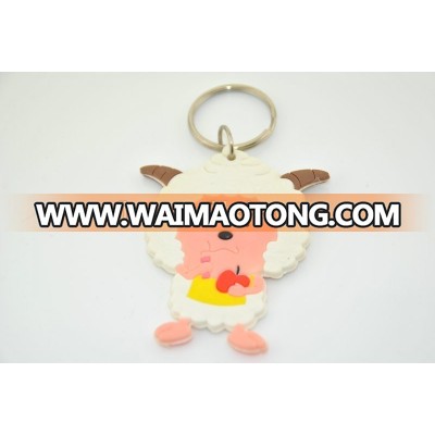 Padda/Lazy Sheep hot cute cartoon name custom rubber keychain