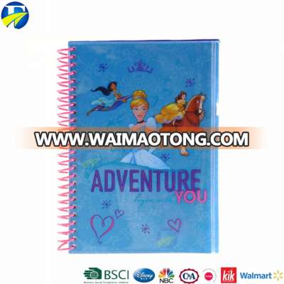 FJ brand cheapest cartoon characters princess daily notebook college ruled composition stationary notebook