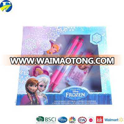 FJ brand wholesale pink and blue pictures of stationery set school kids